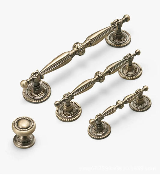 Victorian Antique Bronze Cabinet Handle -  2.5" 3.75" 5"