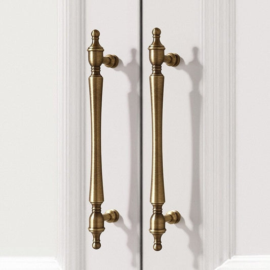 Brass Cabinet Handles Antique Bronze Drawer Pulls, 96 128 160 mm centers
