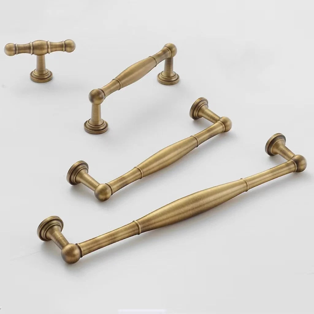 Brass Antique Bronze Cabinet Handles - 96 128 192 mm