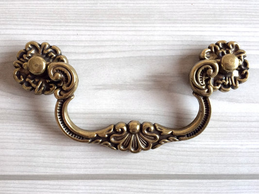 4" Vintage Style Dresser Pulls Drawer Pull Handles Drop Bail Antique Bronze Black