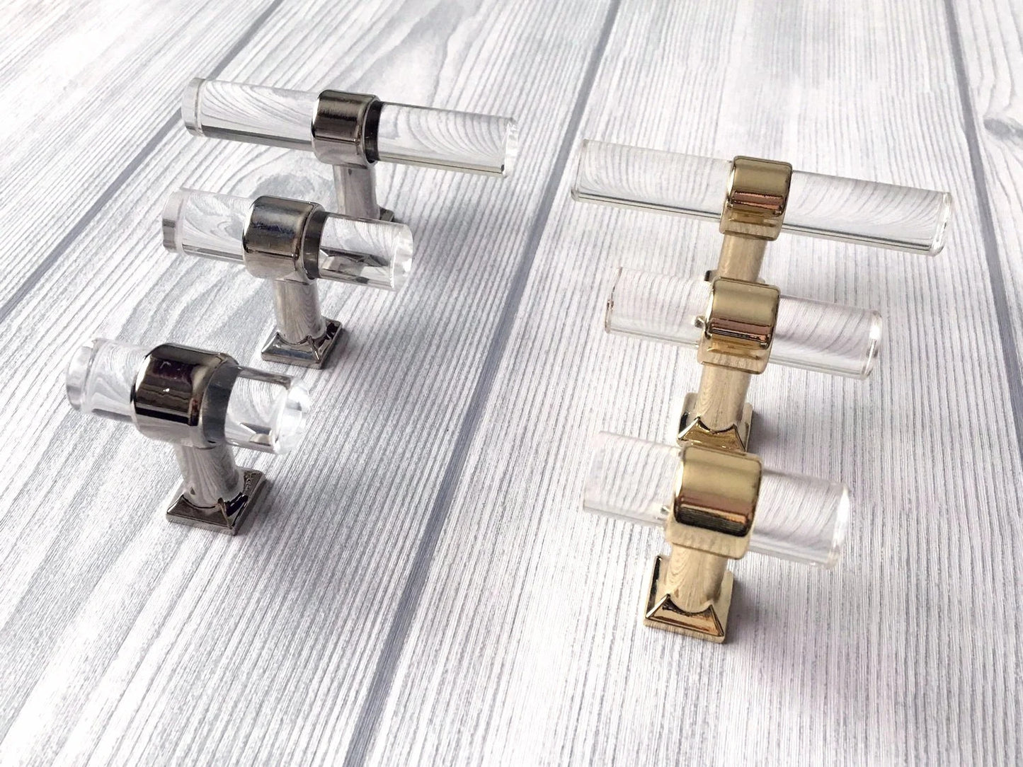 Acrylic Drawer T Knobs