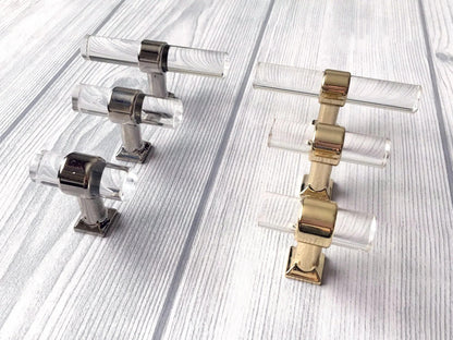 Acrylic Drawer T Knobs