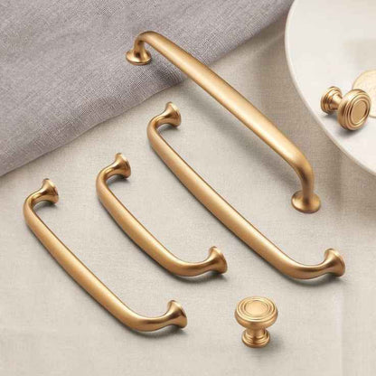 Cabinet Pull Drawer Handle Kitchen Hardware Champagne Gold