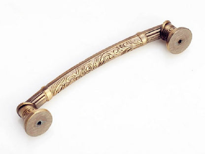 Antique Copper Cabinet Handles, Cup Drawer Pull, Retro Provincial Kitchen Hardware