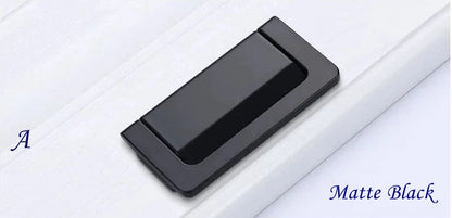 2.5 Inch Matte Black Drawer Pull Front Screw Hardware 64 mm