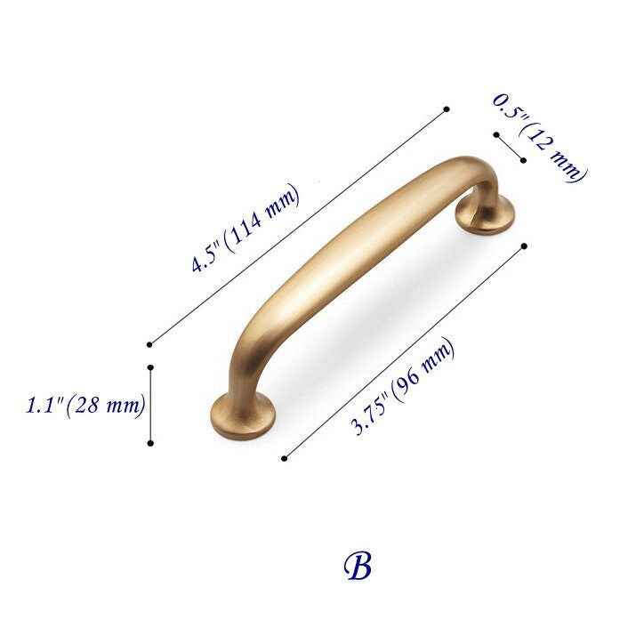 Cabinet Pull Drawer Handle Kitchen Hardware Champagne Gold