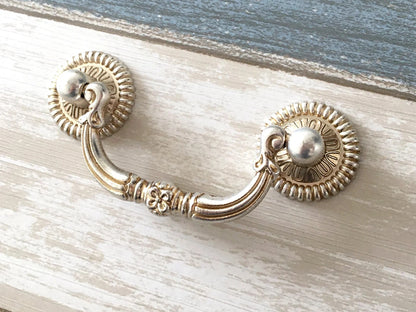 2.5" Drawer Pulls Bail Drop Handles Antique Silver 2-1/2 Inch 64 mm Centers