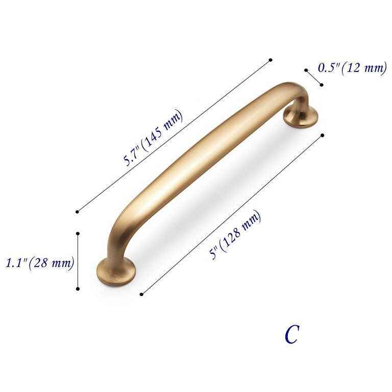 Cabinet Pull Drawer Handle Kitchen Hardware Champagne Gold