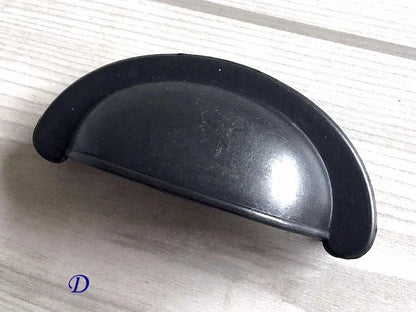 2.75 Inch Antique Black Drawer Pulls Cup Dresser Handles 70 mm