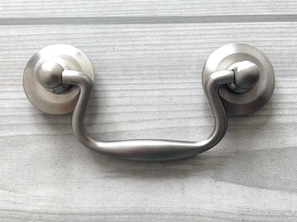 2-3/4 inches Bail Drawer Pulls Nickel 70 mm