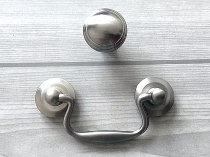 2.75 inch Nickel Drawer Pull Bail 70 mm