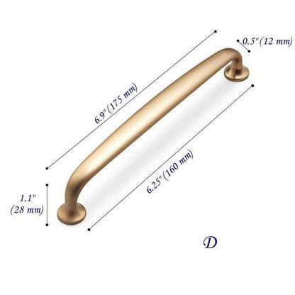 Cabinet Pull Drawer Handle Kitchen Hardware Champagne Gold