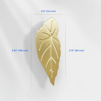 2.5" 3.75" Leaf Cabinet Drawer Pulls, Decorative Hardware