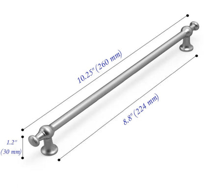 Nickel Cabinet Bar Pull, Modern Kitchen Hardware, Wardrobe Door Handle