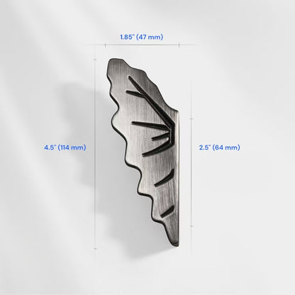 2.5" 3.75" Leaf Cabinet Drawer Pulls, Decorative Hardware