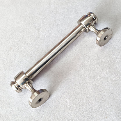 3" 3.5" 6" Nickel Cabinet Bar Handle & Cup Drawer Pull - LynnsHardware