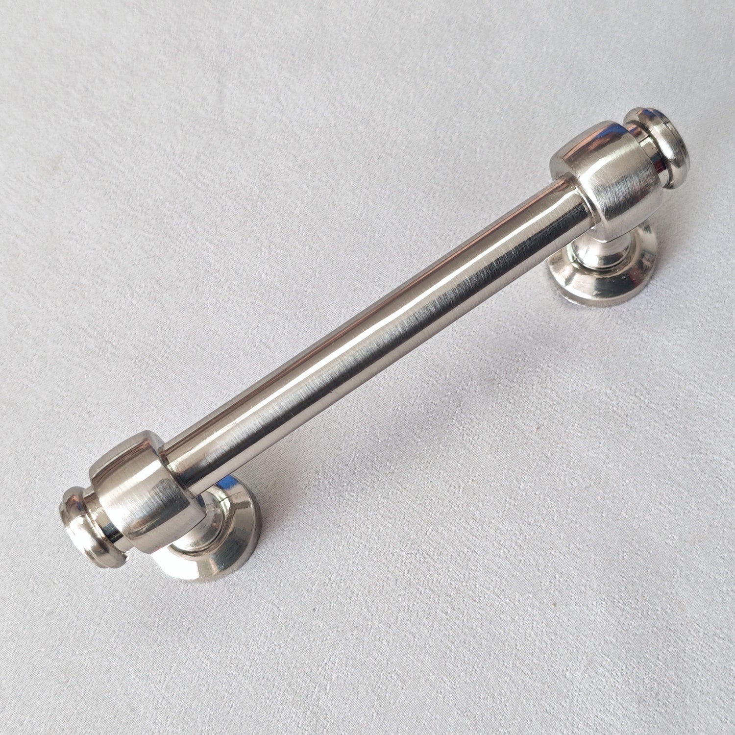 3" 3.5" 6" Nickel Cabinet Bar Handle & Cup Drawer Pull - LynnsHardware