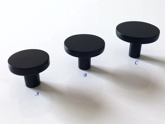 Matte Black Cabinet Handles, Half Moon Drawer Pulls, Kitchen Hardware