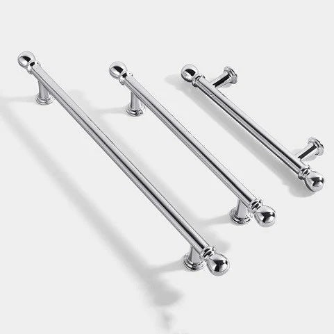 3.75" 5" 7.5" Cabinet Handles, Drawer Pulls, Polished Chrome Silver