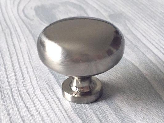 1.25" 2.5" 3.75" Minimalist Nickel Cup Drawer Pulls, Modern Kitchen Cabinet Hardware