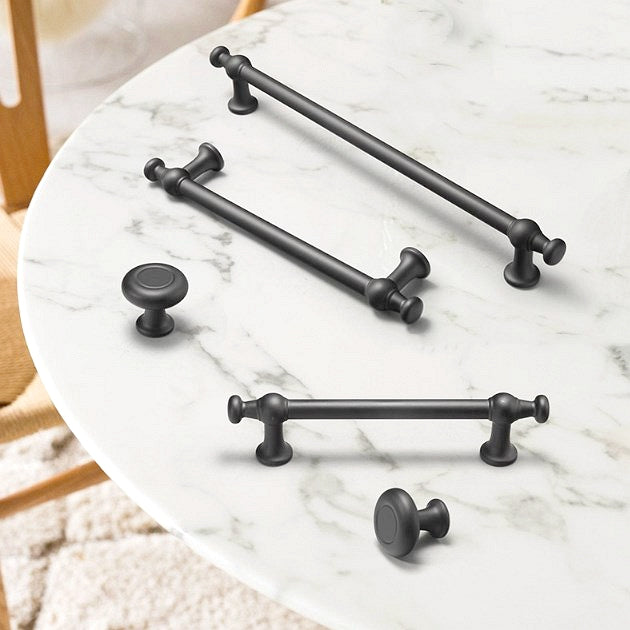 Black Cabinet Pull, Modern Kitchen Hardware, Wardrobe Door Handle