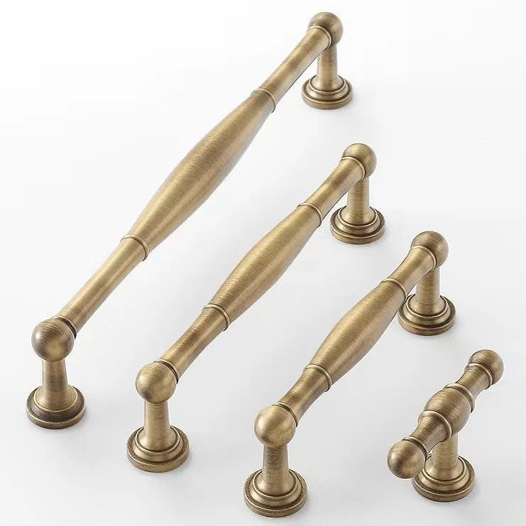 Brass Antique Bronze Cabinet Handles - 96 128 192 mm
