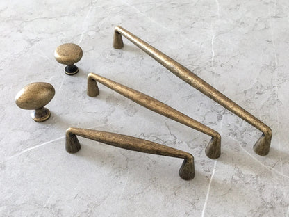 3.75" 5" 7.5" Drawer Pull, Antique Bronze Cabinet Handles, Kitchen Hardware