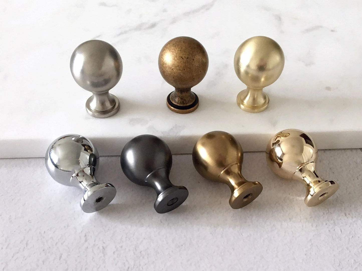 Classic Round Cabinet Knobs - 7 Finishes