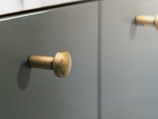 0.75" Dia Small Cabinet Knob, Tiny Drawer Pull - 6 Finishes
