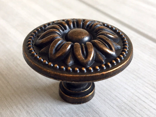 3.75" 5" Vintage Style Bail Drawer Pulls Drop Handle Dark Antique Brass