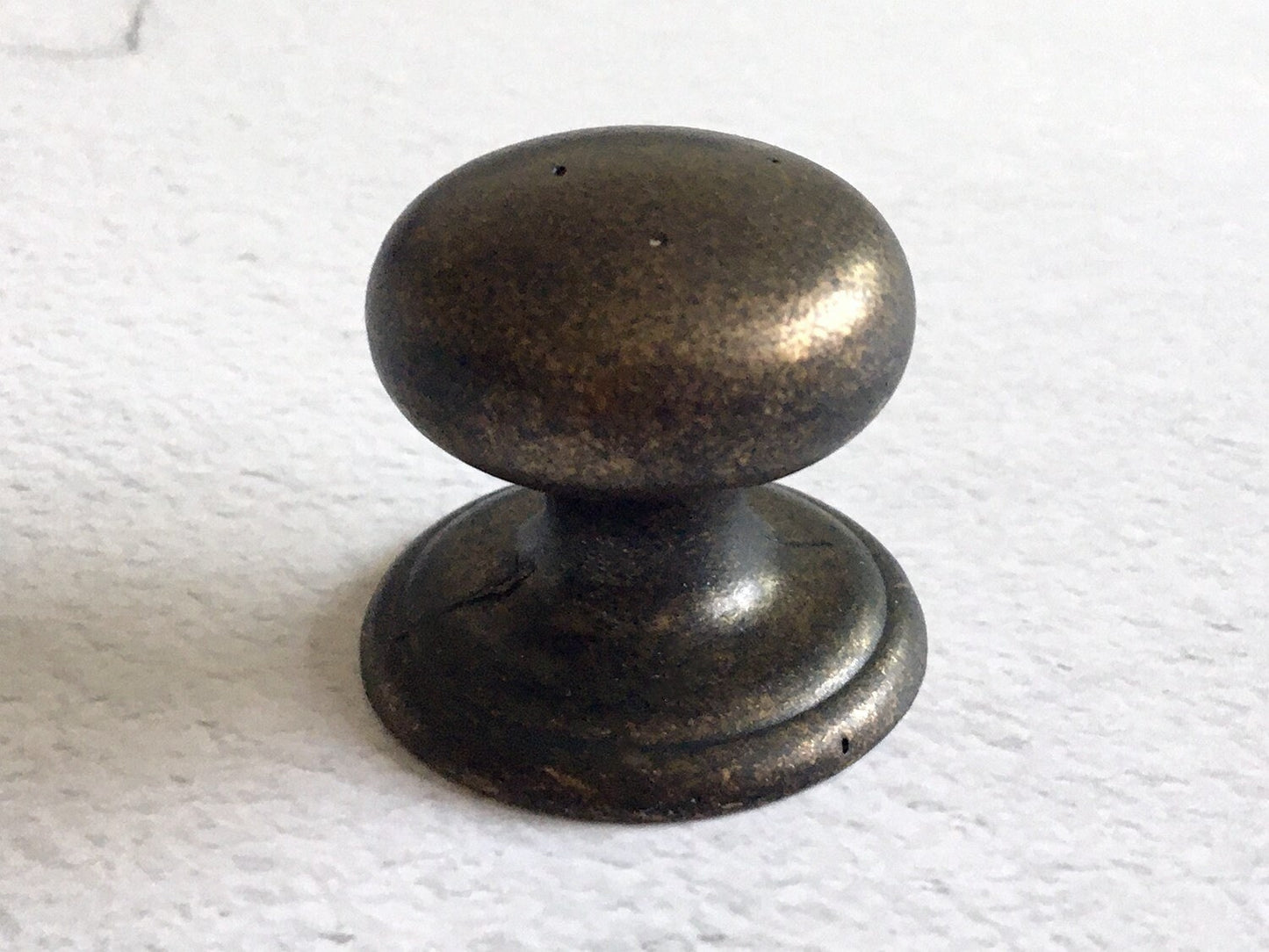 Cabinet Knobs with Large Base, Vintage Look, Dark Antique Bronze