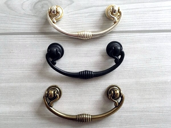 2.5" Drop Bail Drawer Pulls 2-1/2 Inch 64 mm Centers Bronze Black