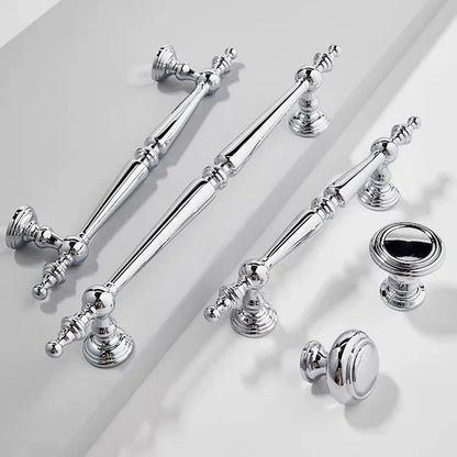 Polished Chrome Brass Cabinet Bar Pulls European Style Modern Shiny