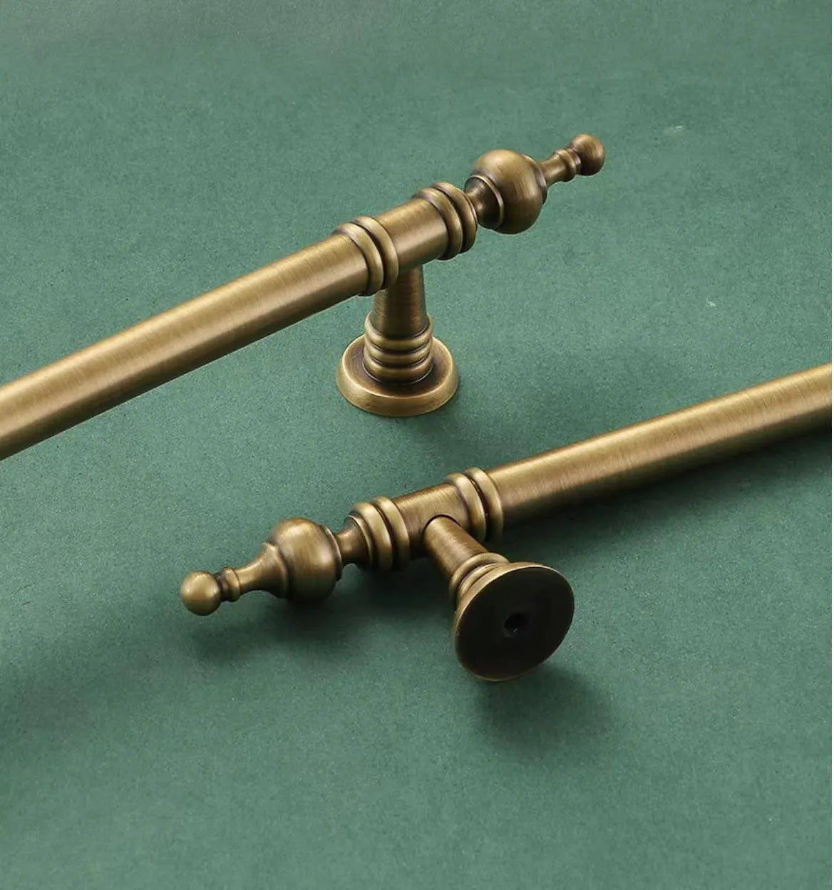 Antique Bronze European Brass Cabinet Pull - MCM Hardware