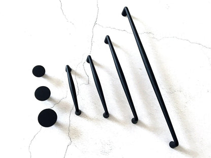 Schwarze Schrankgriffe Schubladengriffe 96 128 192 320 mm | Lynns Hardware