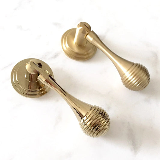 3" Long Pendant Drop Drawer Pulls, Solid Brass, Teardrop Cabinet Knob