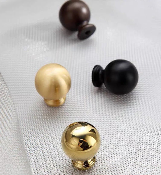 Brass Knobs, Gold Chrome Black Coffee Bronze, Kitchen Cabinet Hardware