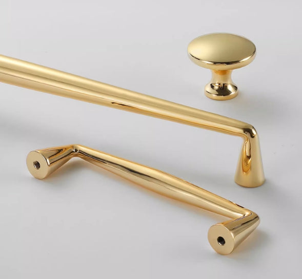 Polished Brass Cabinet Pulls - 3.75" to 12.5" - LynnsHardware