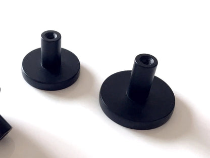 4-Inch Centers Cup Drawer Pull & Cabinet Knob in Matte Black, Modern Kitchen Hardware