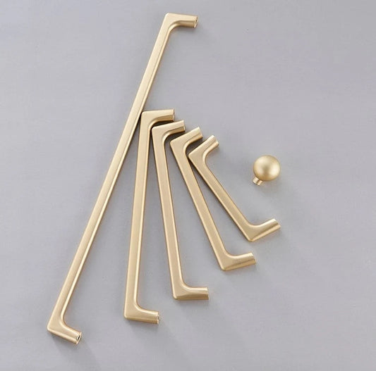 Gold Cabinet Pull Handles, Mid Century Modern Kitchen Hardware