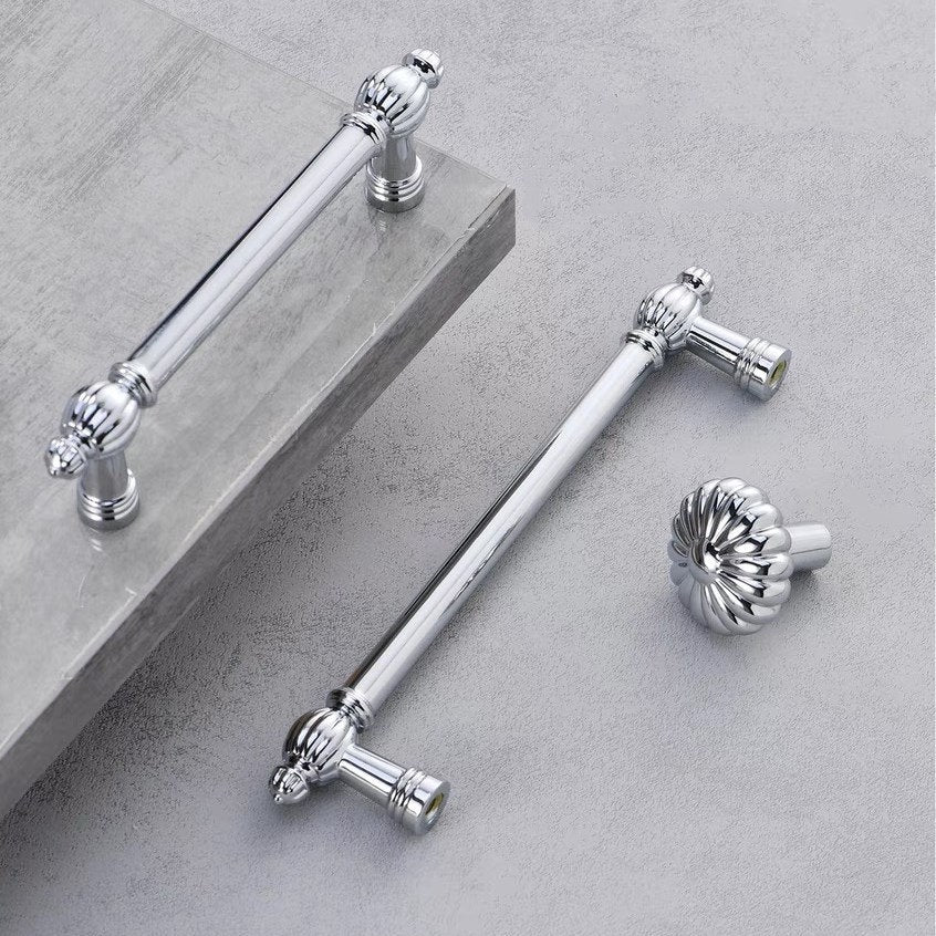 3.75" 5" 7.5" Polished Chrome Cabinet Pulls, Modern Kitchen Hardware