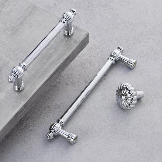 3.75" 5" 7.5" Polished Chrome Cabinet Pulls, Modern Kitchen Hardware