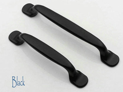 3.75" 5" Modern Cabinet Pulls - Chrome, Nickel, Black