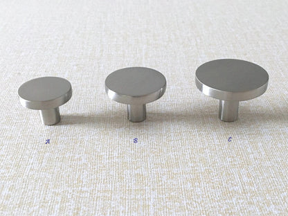 Modern Cabinet Handle, Half Circle Drawer Pull, Brushed Nickel Kitchen Hardware