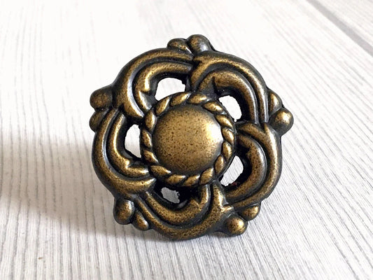 3.25" Drawer Pulls Handles Dresser Pull Vanity Handle, Antique Gold Brass