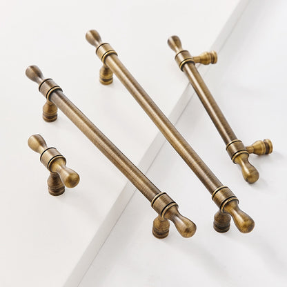 Brass Cabinet Euro Bar Pulls - Antique Bronze - LynnsHardware