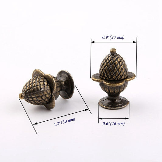 0.9 In Diameter Small Knob Drawer Pull Antique Bronze Rustic Hardware