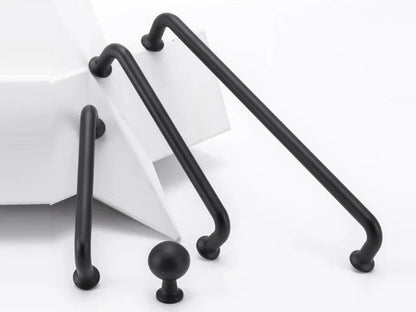 3.75" 5" 7.5" Slim Wire Cabinet Handles, Polished Gold, Brushed Gold, Matte Black