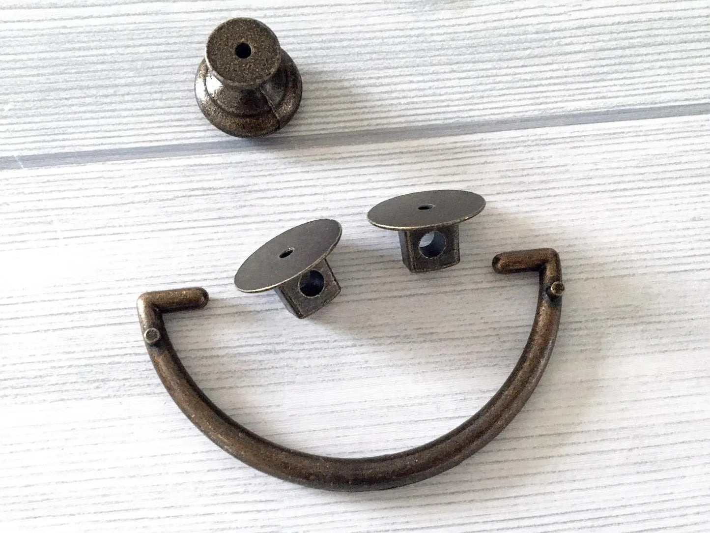3" Drawer Pull Bail Drop Handles Antique Bronze 76 mm Centers | Lynns Hardware