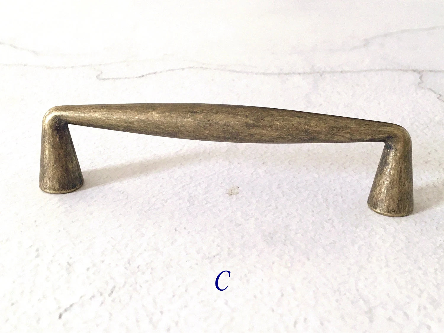 3.75 Inch Bronze Cabinet Handle Drawer Pull Rustic Kitchen Hardware 96 mm